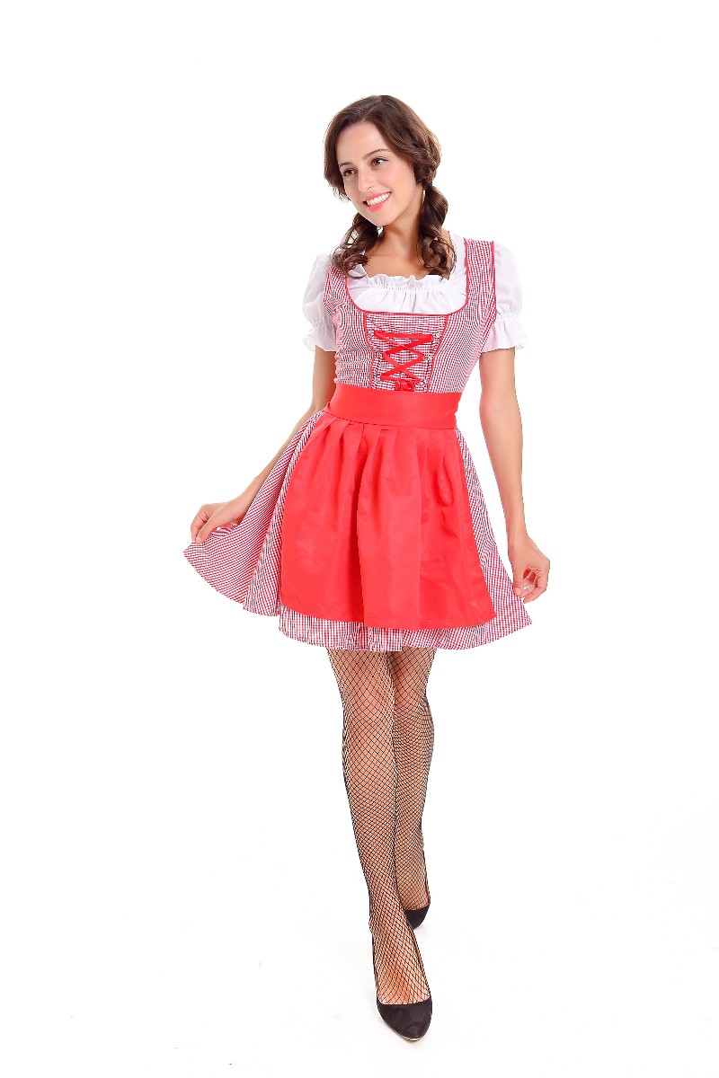 F1789 3 шт Dirndl сервировочные девчонки баварские пивные девушки Октоберфест взрослый костюм